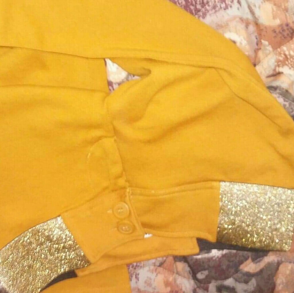 Women's mustard yellow tights - Picture 3 of 4